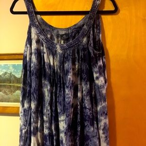 BNWT Advance Apparels Tie-Dye flowing sleeveless tank top - Free Size